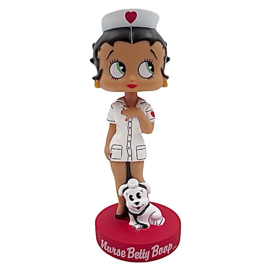 Funko Betty Boop ベティブープ フィギュア BOBBLE HEAD バブルヘッド ボブルヘッド ボビングヘッド アメリカ雑貨 新品 ナース No.V_画像1
