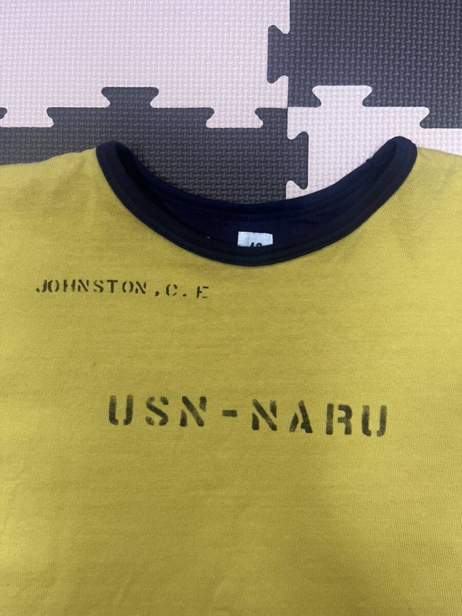 未使用品　ウエアハウス lot4101 U.S.NAVY リバーシブルTシャツ 40(L)サイズ_画像2