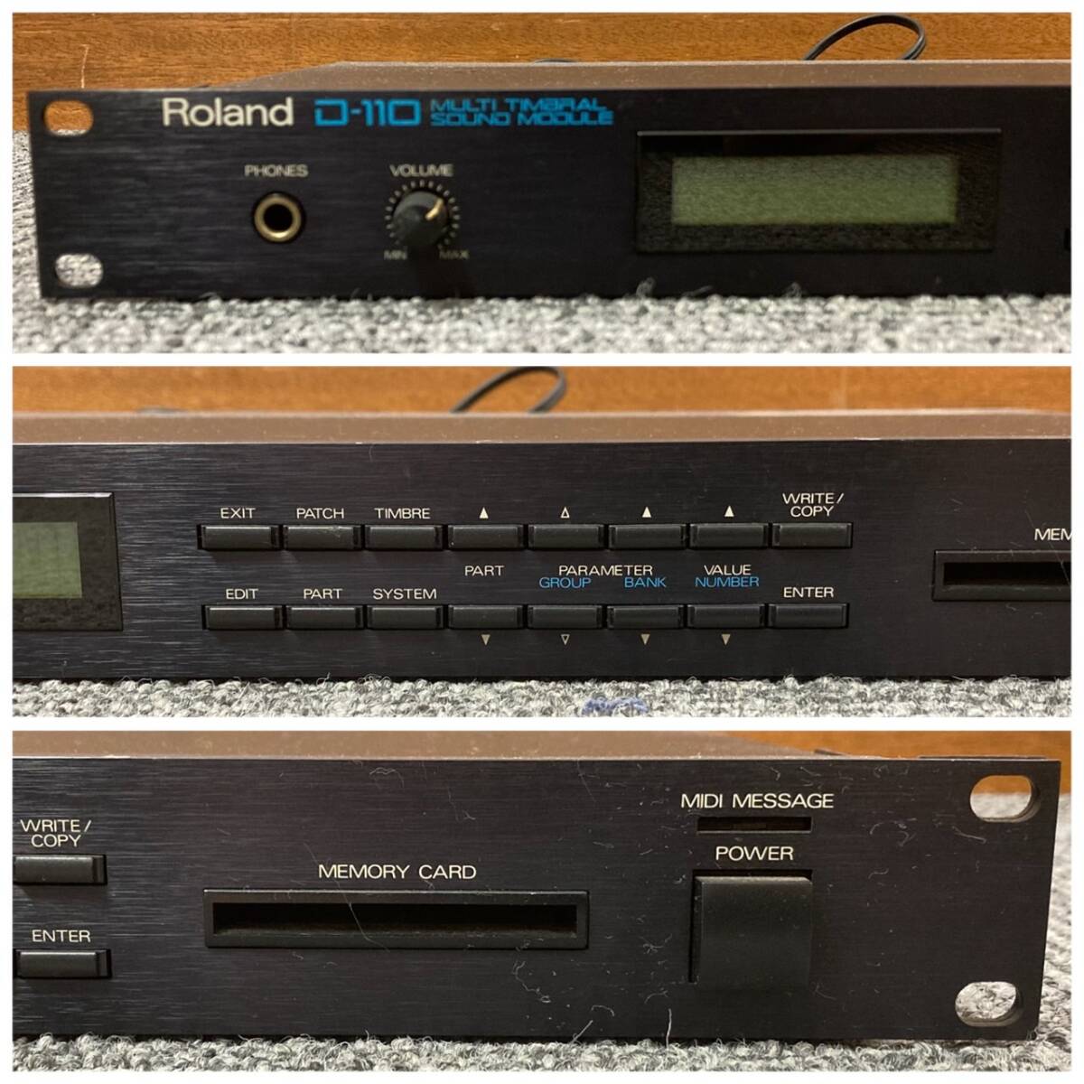 Roland ローランド MULTI TIMBRAL SOUNDMODULE マルチティンバーサウンドモジュール D-110 音源モジュール/シンセサイザー 中古/ジャンク品_画像4