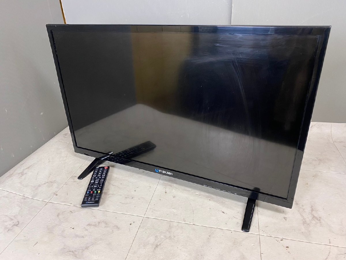 NI050074◆maxzen マクスゼン◆デジタル ハイビジョン液晶カラー テレビ 32V 2016年製 32型 リモコン付き 直取歓迎！の画像2