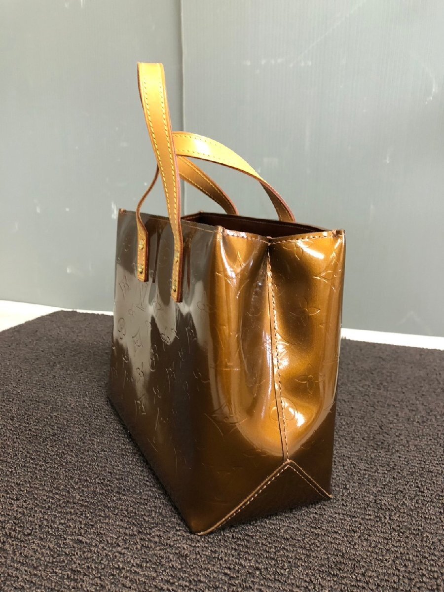 NI050171◆LOUIS VUITTON ルイ・ヴィトン◆LV ヴェルニ リードPM ハンドバッグ トートバッグ ブロンズ ブラウン系_画像2