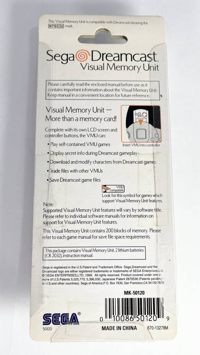  new goods unopened unused goods North America version visual memory white Dreamcast DC