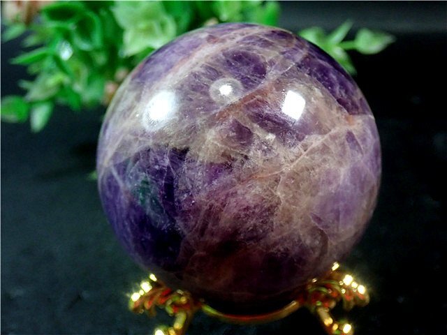 天然～愛の守護石～夢幻紫水晶アメジスト丸玉179G1-34G14Z_画像2