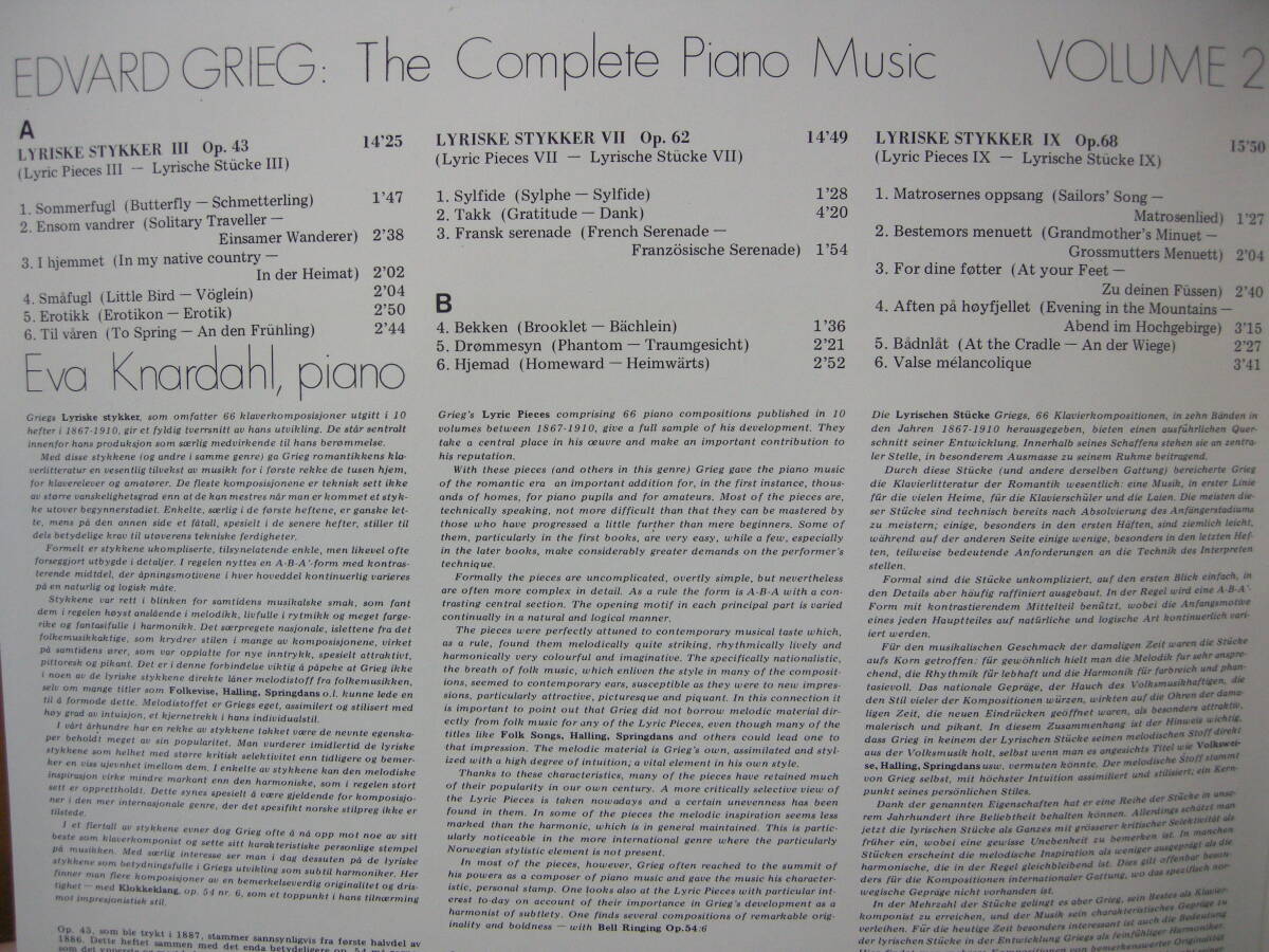 Grieg/The Complete Piano Music Vol.2 koikeの画像4