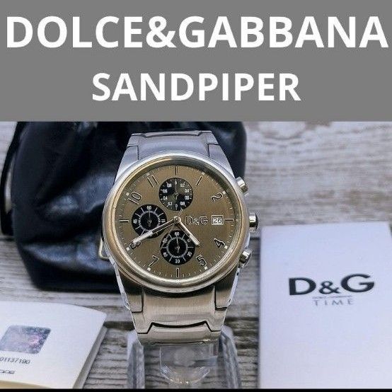 動作品 ドルチェ&ガッバーナ 腕時計 ドルガバ シルバー D&G 動作品 ドルチェ&ガッバーナ 腕時計 ドルガバ シルバー D&G