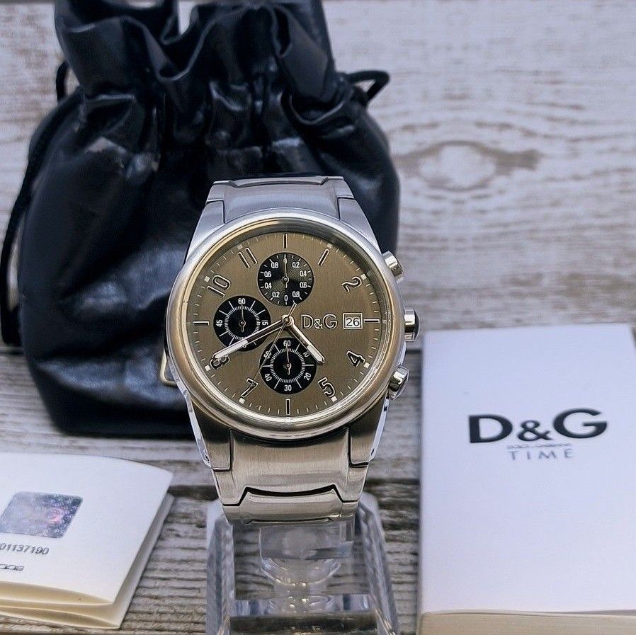 動作品 ドルチェ&ガッバーナ 腕時計 ドルガバ シルバー D&G 動作品 ドルチェ&ガッバーナ 腕時計 ドルガバ シルバー D&G