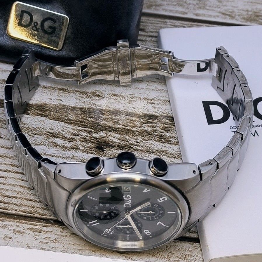 動作品 ドルチェ&ガッバーナ 腕時計 ドルガバ シルバー D&G 動作品 ドルチェ&ガッバーナ 腕時計 ドルガバ シルバー D&G