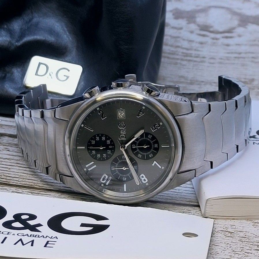 動作品 ドルチェ&ガッバーナ 腕時計 ドルガバ シルバー D&G 動作品 ドルチェ&ガッバーナ 腕時計 ドルガバ シルバー D&G