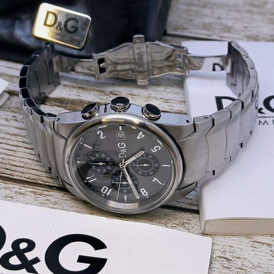 動作品 ドルチェ&ガッバーナ 腕時計 ドルガバ シルバー D&G 動作品 ドルチェ&ガッバーナ 腕時計 ドルガバ シルバー D&G