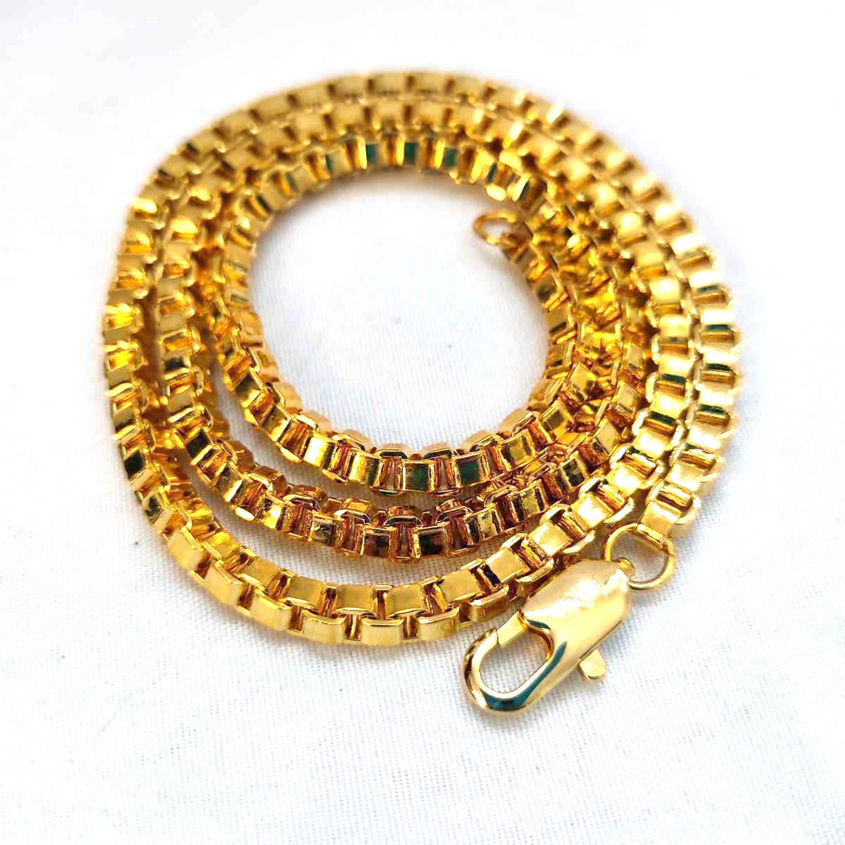 men\'s necklace GOLD chain 18k печать Gold колье золотой колье 18kgp. золотой 307