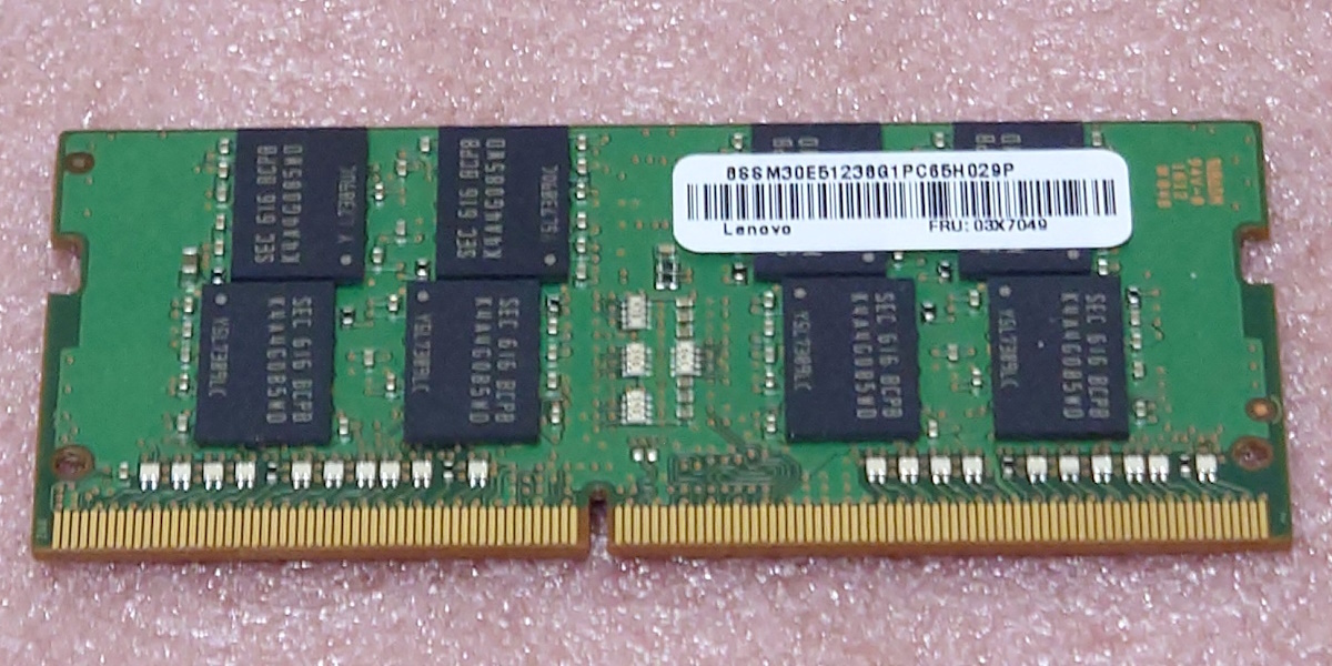 ◆SK hynix M471A1G43DB0-CPB - PC4-17000/DDR4-2133/PC4-2133P 260Pin DDR4 S.O.DIMM 8GB 動作品_画像2