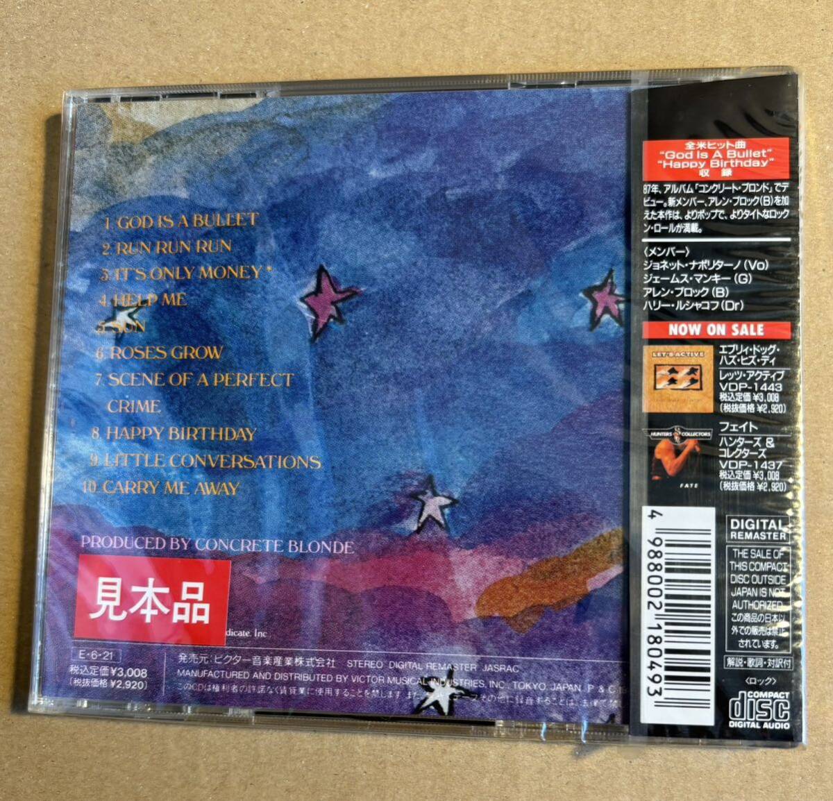 コンクリート・ブロンド CONCRETE BLONDE FREE promo sample sealed CD VDP-1453 未開封 見本盤 の画像2