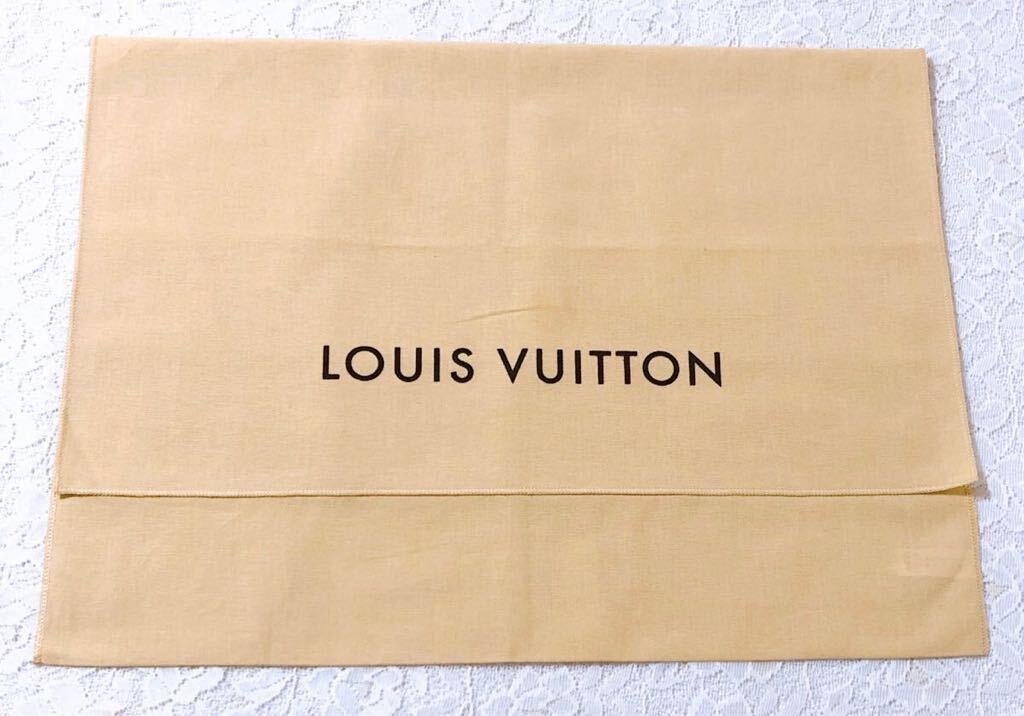 ルイヴィトン「LOUIS VUITTON」バッグ保存袋 旧型 (3570) 正規品 付属品 内袋 布袋 フラップ型 45×34cm バッグ用 _画像1