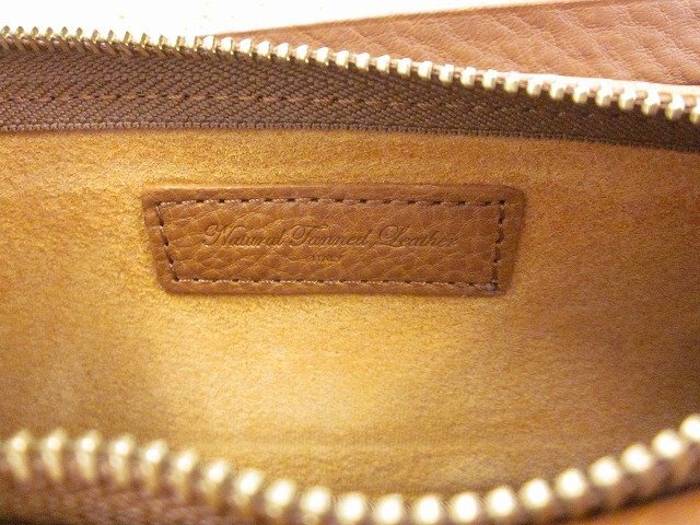 natural tanned leather/ナチュラル タン レザー クルミボタン 長財布 レザー 本革 レディース ブラウン_画像10