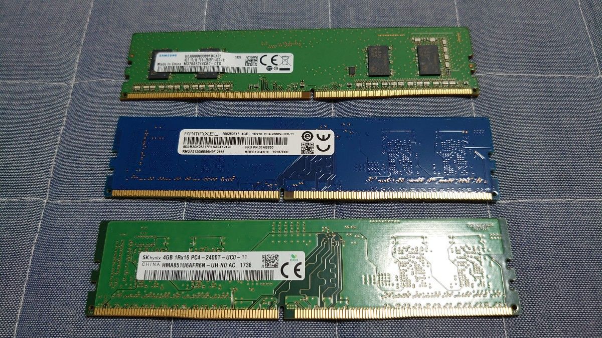 デスクトップパソコン PC メモリー 12GB 4GB 3枚セット