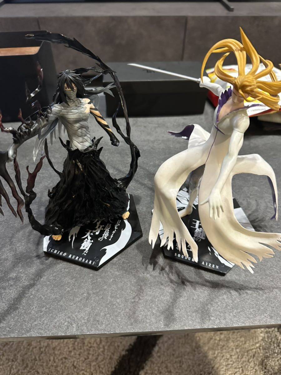 1円 BANDAI バンダイ フィギュア フィギュアーツZERO BLEACH ブリーチ 黒崎一護 最後の月牙天衝Ver. 藍染惣右介 崩玉融合ver. セットの画像1