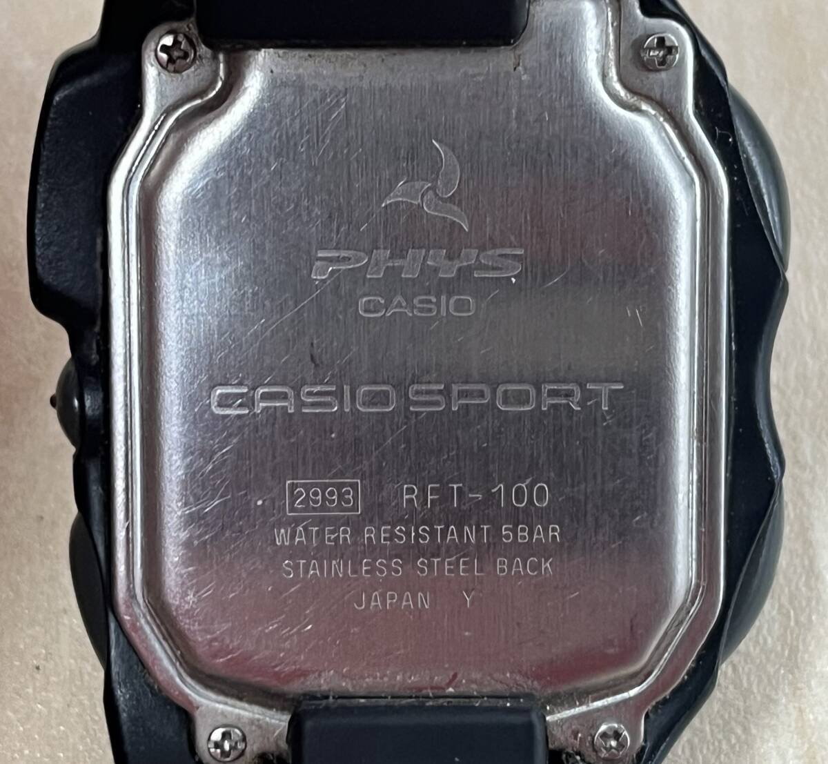 【s3101】CASIO カシオ　CASIO SPORT カシオスポーツ　PHYS フィズ　TIMERS11 RFT-100 中古現状品　☆美品☆_画像4