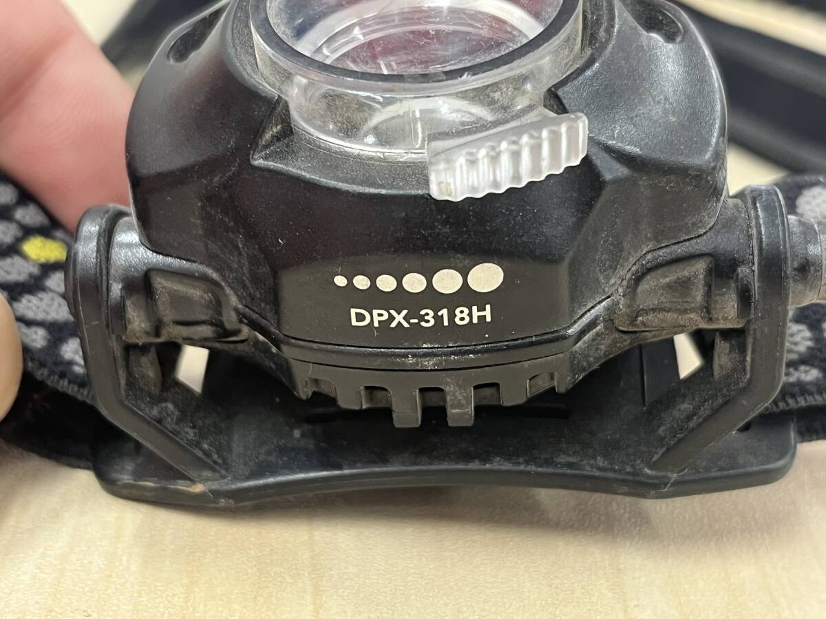 【s3100】GENTOS ジェントス　DELTA PEAKシリーズ DPX-318H ヘッドライト　中古現状品_画像4
