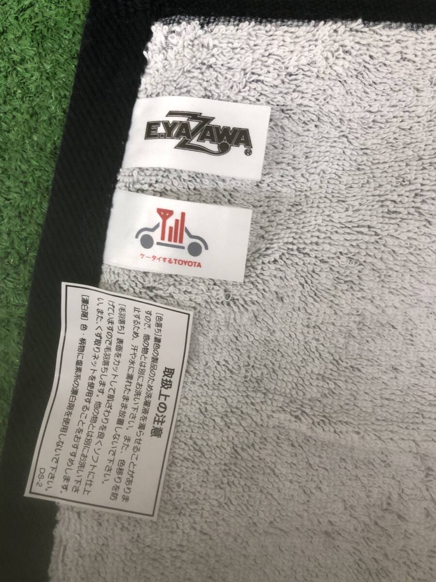 [s3120][ unused goods ] not for sale! rare! Yazawa Eikichi Logo & Toyota collaboration face towel novelty goods 