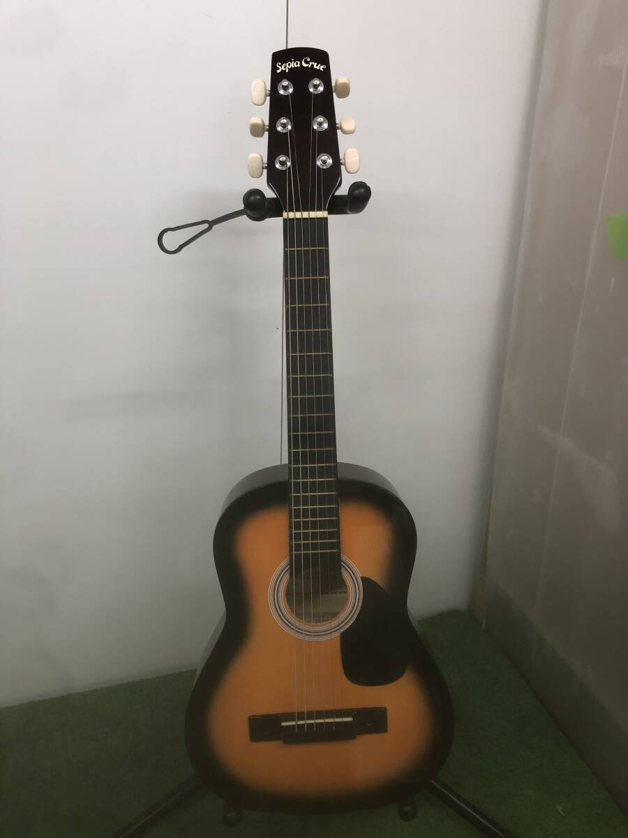 【s2922】［中古品］Sepia Crue セピアクルー ミニアコースティックギター W-50/TS ソフトケース付きの画像2