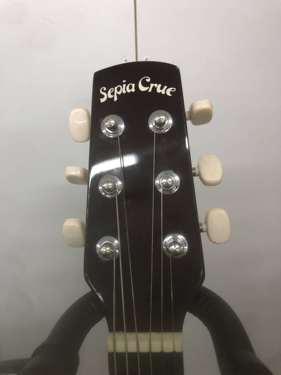 【s2922】［中古品］Sepia Crue セピアクルー ミニアコースティックギター W-50/TS ソフトケース付きの画像3