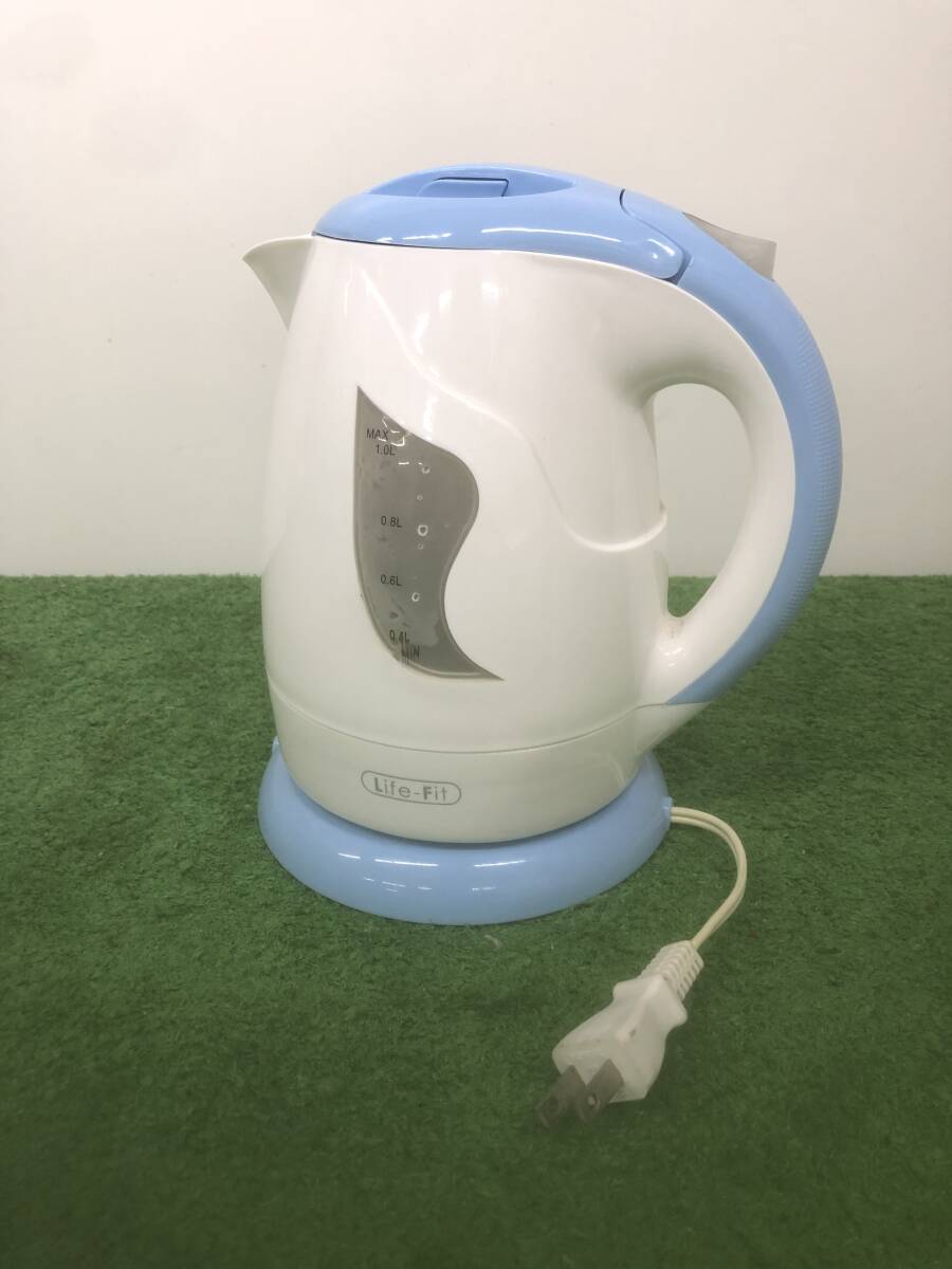 【s3123】［中古品］株式会社 ヨシナ Life-Fit 電気ケトル 1.0L_画像1