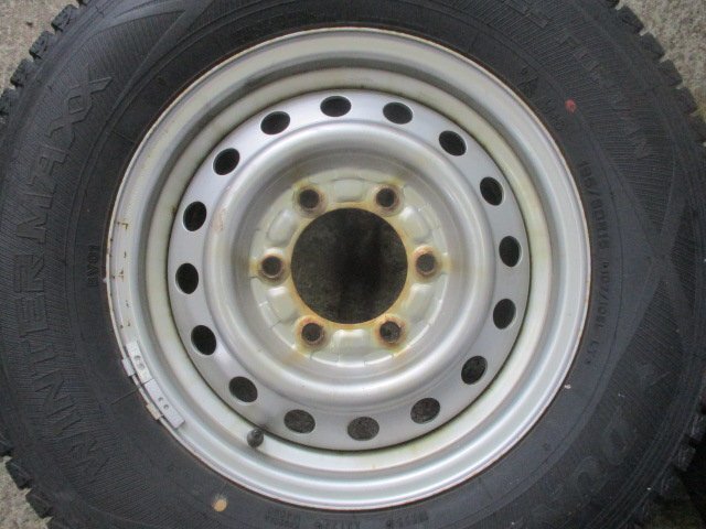 2023 year made 195/80R15 107/105L LT 9 part mountain degree [4 pcs set ] iron wheel E26 NV350 Caravan .. hub diameter approximately 105.[ gome private person shipping un- possible commodity ]