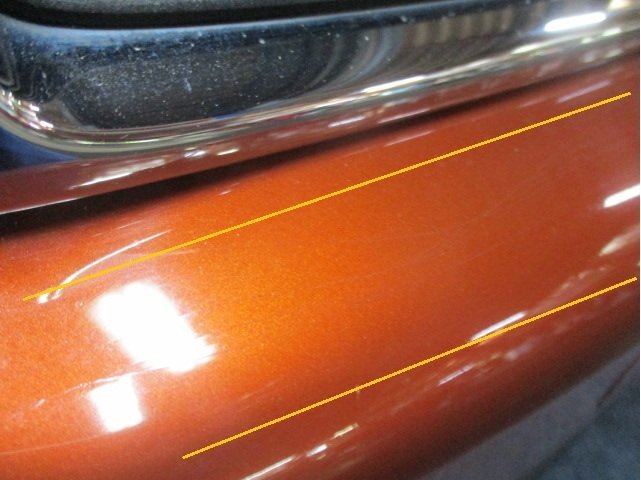 2011モデル BMWミニ CBA-SU16 フロントバンパー フォグ付 オレンジ/B23 【個人宅発送不可商品】_画像9