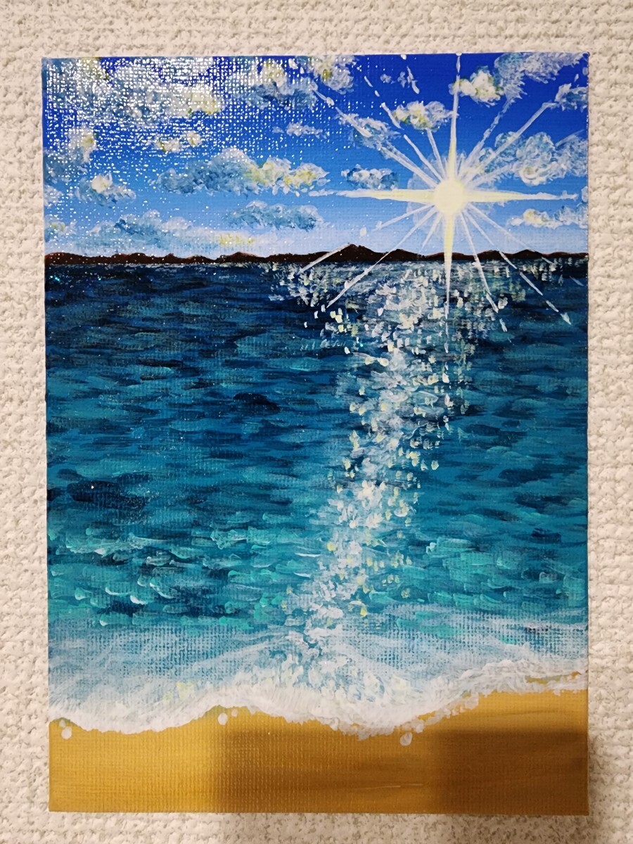 Yahoo!オークション - アクリル画 風景画 海 アート 海の絵 絵画 Yahoo!オークション - アクリル画 風景画 海 アート 海の絵 絵画