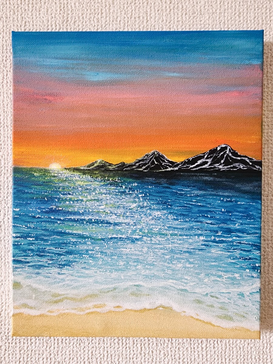 風景画 海 海の絵 アクリル画 絵画 アート 原画 インテリア 風景画 海 海の絵 アクリル画 絵画 アート 原画 インテリア