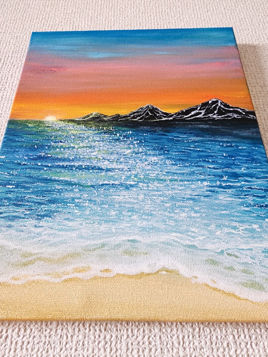 風景画 海 海の絵 アクリル画 絵画 アート 原画 インテリア 風景画 海 海の絵 アクリル画 絵画 アート 原画 インテリア