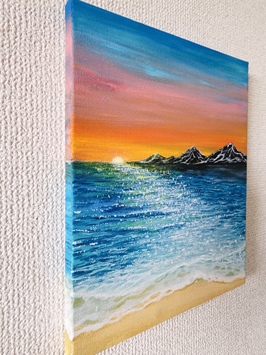 風景画 海 海の絵 アクリル画 絵画 アート 原画 インテリア 風景画 海 海の絵 アクリル画 絵画 アート 原画 インテリア