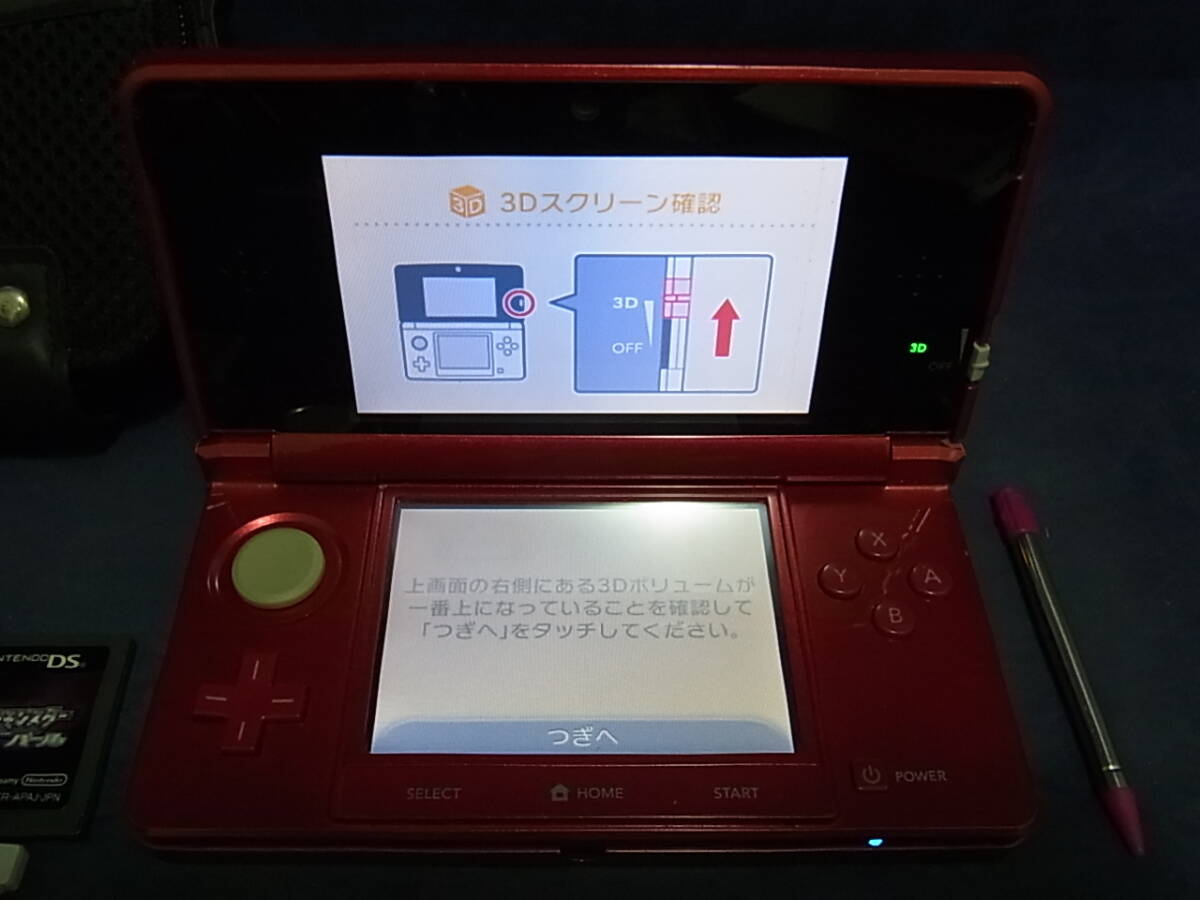 67★100円～★Nintendo ニンテンドー 3DS 本体　CTR-001■ACアダプタ付■人気ソフト5枚付_画像2