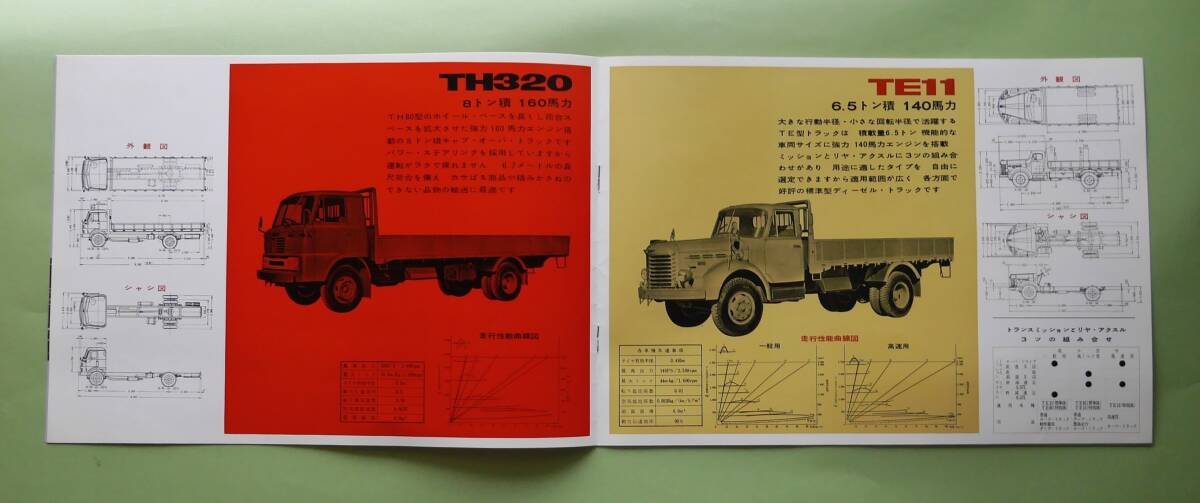 ** saec diesel * truck general catalogue {8 car make }* Showa era 39(1964) year *12.* Showa Retro * leaflet pamphlet * saec Isuzu * automobile * rare 