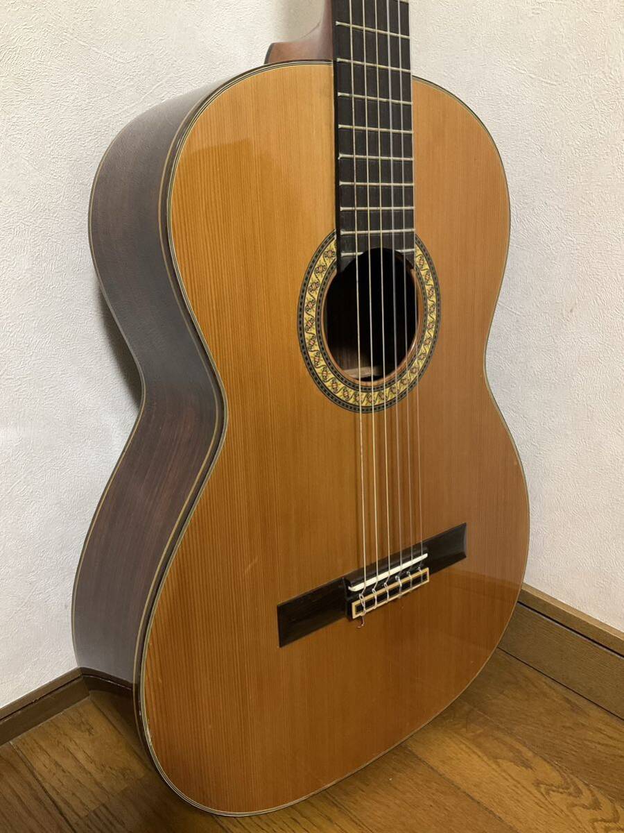 Hashimoto GUITAR ハシモト クラシックギター ガットギター C30 トップ単板 1980年製？ ハードケース付き MARUHA GAKKI マルハ楽器の画像4