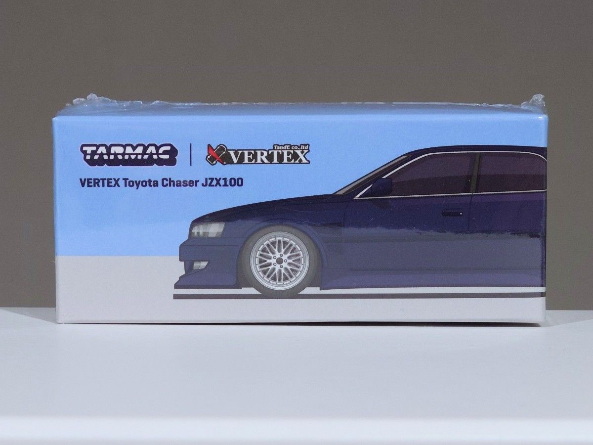 Tarmac Works 1/64 VERTEX TOYOTA CHASER JZX100 チェイサー ターマックワークス ブルー