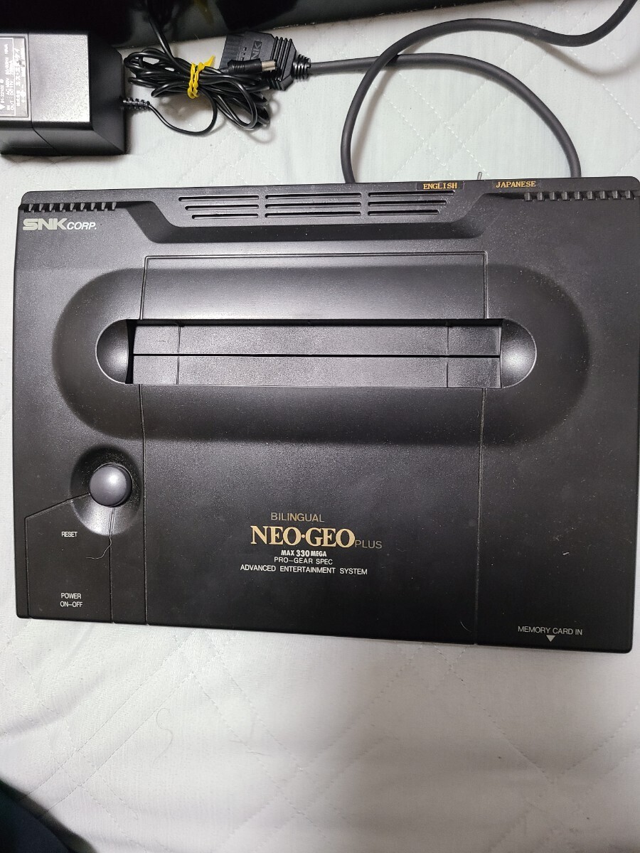 SNK NEOGEO operation verification settled Bilingual modified settled body + soft 2 ps + memory card + addition controller set 