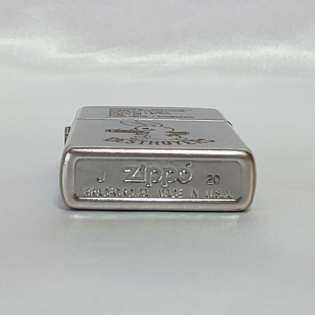 【送料無料】Zippo 2020年製 DESTROYERS ジッポライター コールドバニー オールド仕上げ 箱付き 取扱説明書付き_画像4