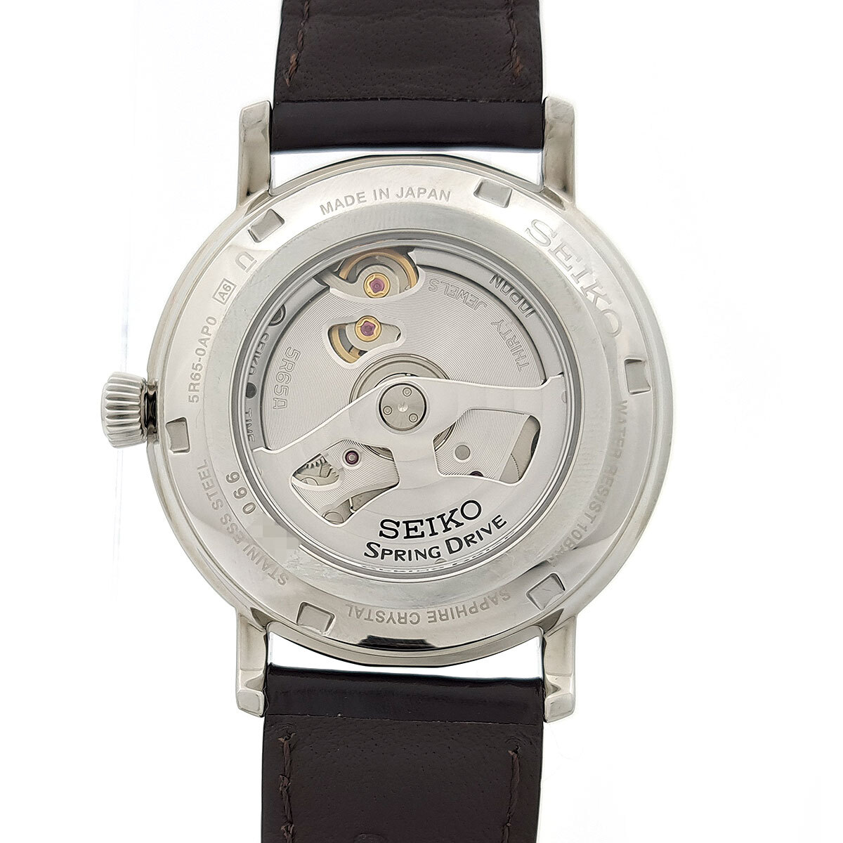 セイコー プレザージュ 琺瑯ダイヤル スプリングドライブ SARR003 スプリングドライブ ステンレススティール メンズ SEIKO 中古 【時計】_画像5