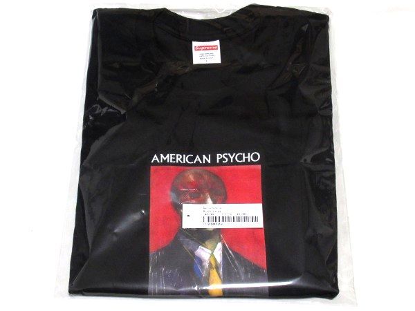 新品 23AW Supreme American Psycho Tee Lサイズ アメリカン・サイコ Tシャツ Black ブラック_画像2