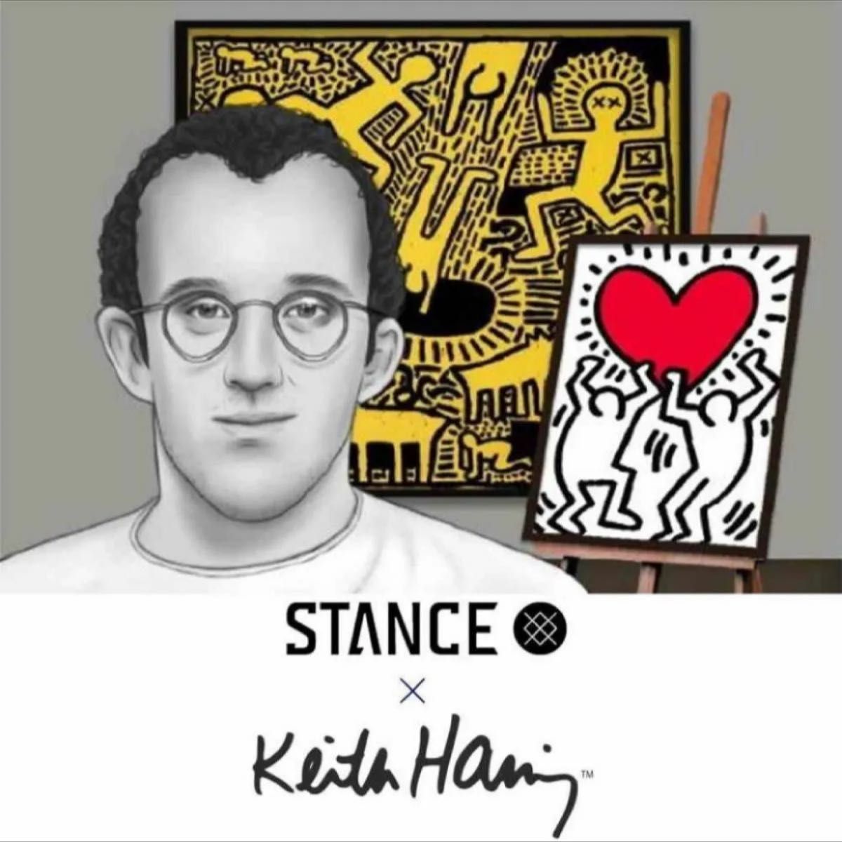 日本未発売 STANCE スタンス ソックス 靴下KEITH HARING