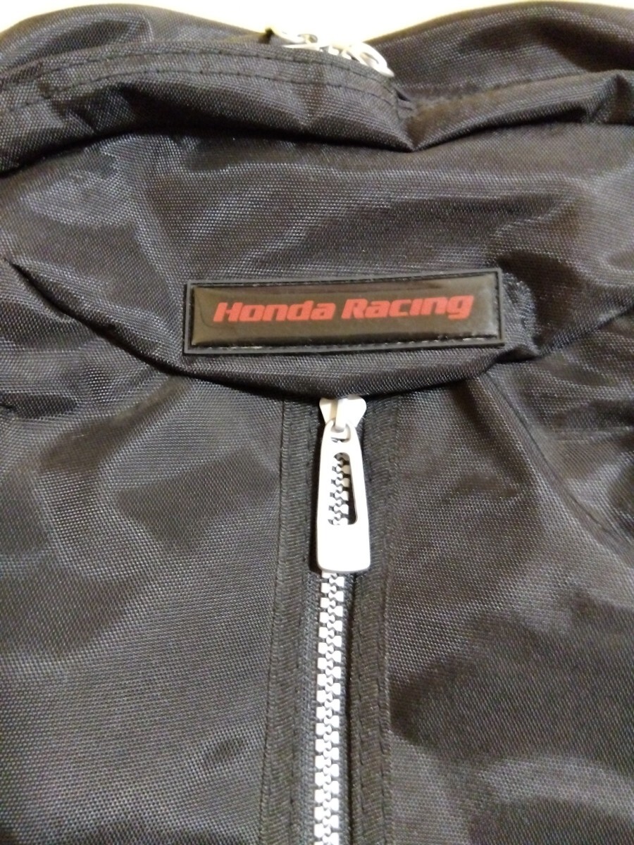 新品 Honda Racing リュックサック 黒 ブラック レインカバー付きの画像5