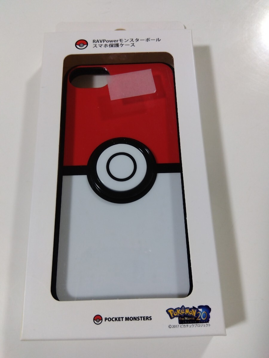 新品　未開封　スマホケース　RAVPower　モンスターボール　ポケモン　ポケットモンスター　スマホ保護　iPhone ケース _画像1