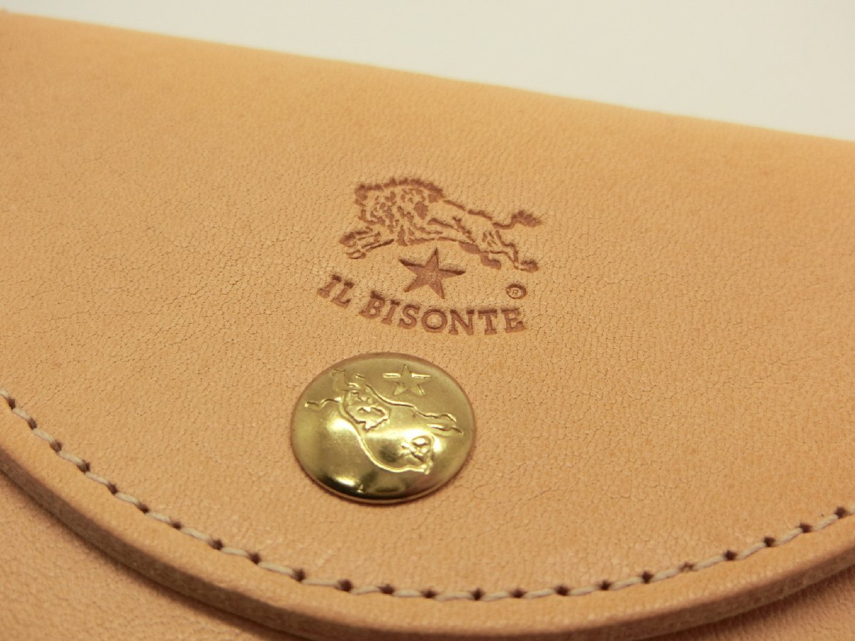 ■未使用保管品 IL BISONTE イルビゾンテ コンパクトウォレット レザー 財布の画像3