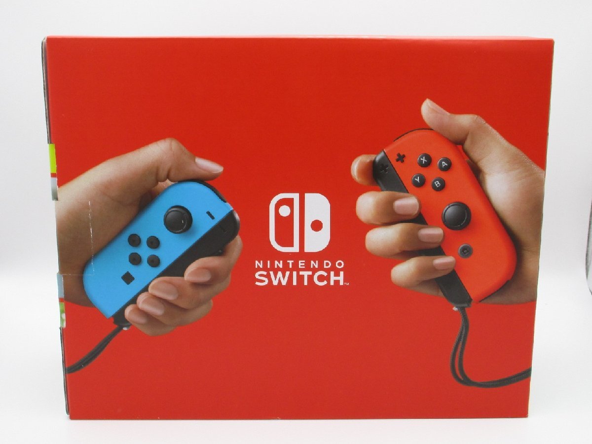 ○ Nintendo Switch ニンテンドースイッチ 本体 ネオンブルー ネオンレッド 新型 未使用品_画像2