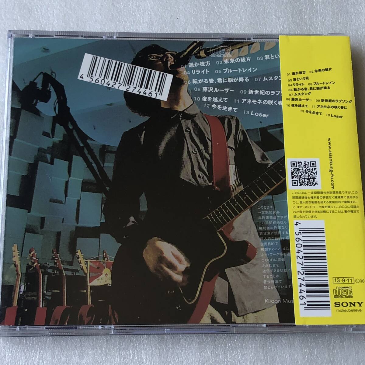 中古CD ASIAN KUNG-FU GENERATION/THE RECORDING at NHK CR 509 Studio(2013年)_画像2