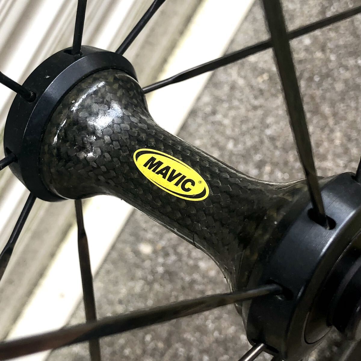 中古 MAVIC マヴィック COSMIC CARBON PRO コスミックカーボンプロ TU カーボンホイール前後セット_画像4