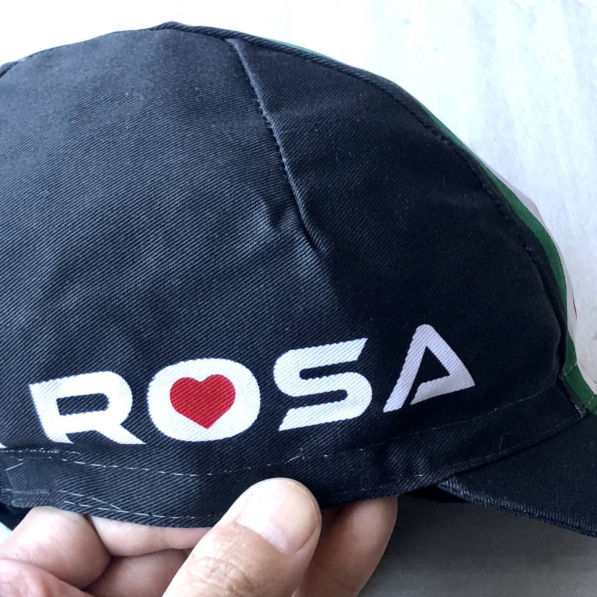  new goods DE ROSA Italian flag cycle cap black free shipping 