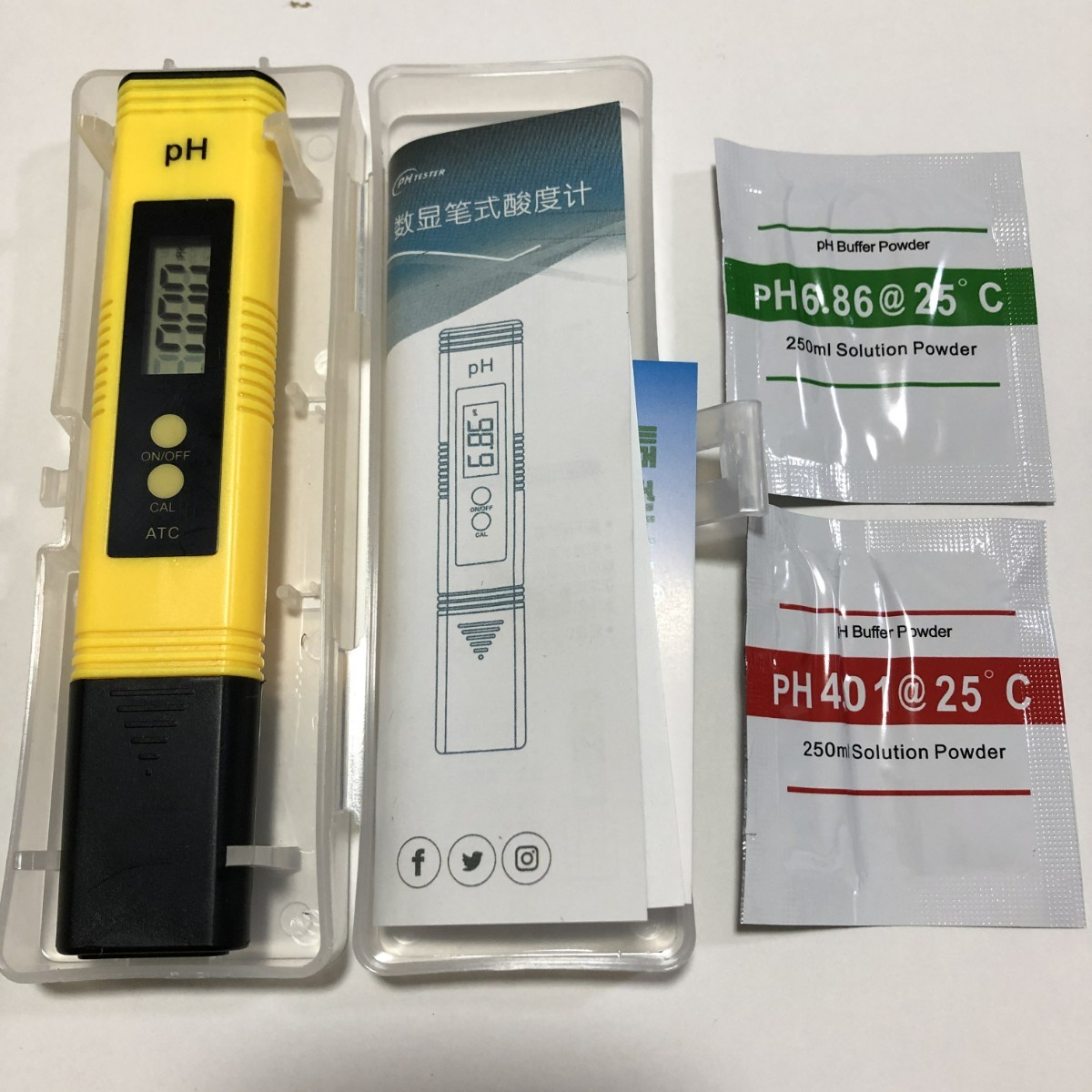 ph測定器 デジタルATC 熱帯魚 ペーハー測定器 高精度 水槽 水質検査