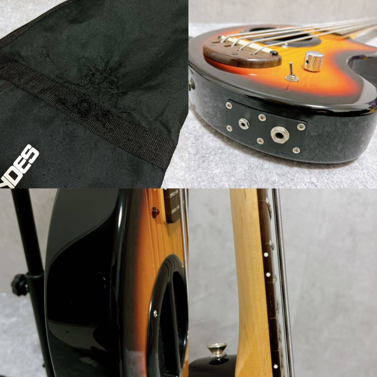 フェルナンデス PIE-ZO ミニベース アンプ内蔵 サンバースト zo-3 FERNANDES ピエゾー Bass Sunburst _画像10